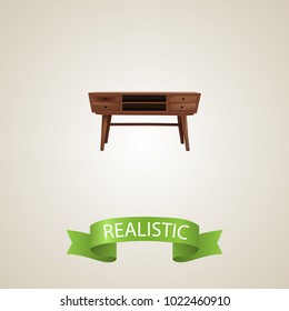 Commode realistic element. Vector illustration of commode realistic isolated on clean background for your web mobile app logo design.