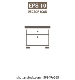 Commode  Vector Icon.  