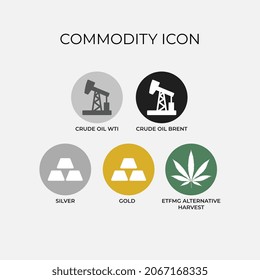 commodities icon trading vector illustration.