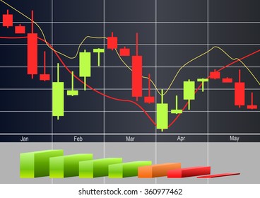 Commodity, Forex trading vector