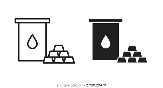 Commodity icon illustration, thin line vector, web design sign,