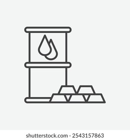 Commodity icon set. vector illustration.