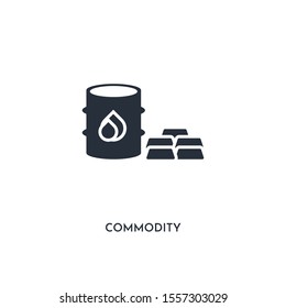 commodity icon. simple element illustration. isolated trendy filled commodity icon on white background. can be used for web, mobile, ui.