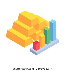 Commodity isometric 3d, mini illustration icon, use for modern concept, UI or UX kit, web and app development. related to business, finance, economy..