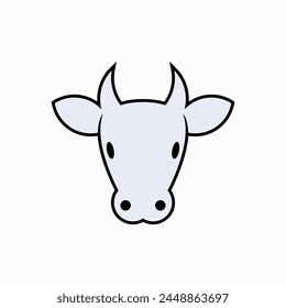 In: Commodity Livestock Symbol. Kuhkopf-Symbol. In: Commodity Livestock Symbol. Fleischprotein, fleischige Produkte. 