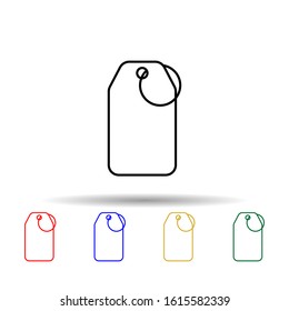 commodity tag multi color style icon. Simple thin line, outline vector of web icons for ui and ux, website or mobile application
