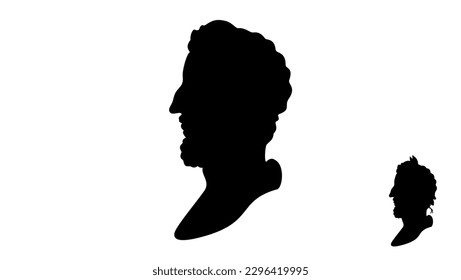 Commodus silhouette, high quality vector