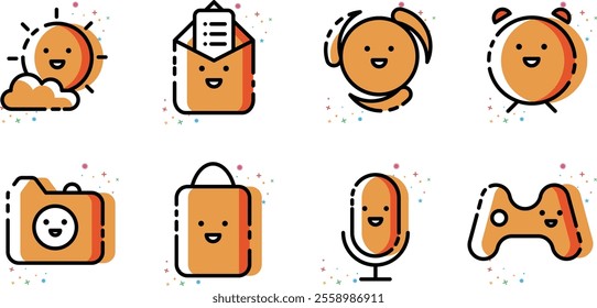 common busniess icons illustrations for web and apps