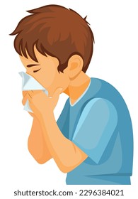 Common cold in children, Healthcare and prevent the spread infection virus concept,