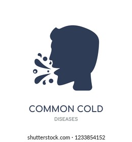 Common cold icon. Common cold filled symbol design from Diseases collection. Simple element vector illustration on white background