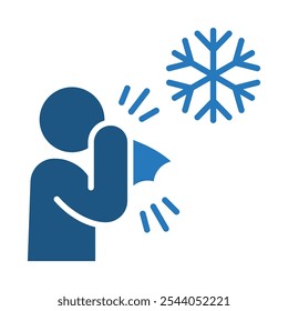 Common Cold icon line vector illustration