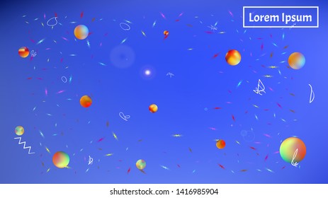 Common colorific illustration design. Background texture, modern. Fresh space fantasy. Azure colored. A good selection space background. Colorful selected stars background.