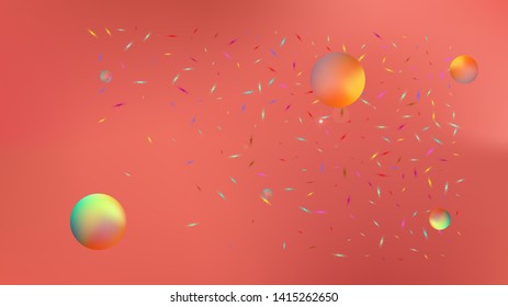 Common colorific illustration theme. Pure space fantasy. Background texture, graphic. Coral colored. A space themed background illustration. Colorful universe new space background.