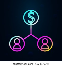 gemeinsame Anstrengungen im nolanischen Stil Symbol. Einfache dünne Linie, Vektorillustration der Finanzen und Diagrammsymbole für ui und ux, website- oder mobile Anwendungen
