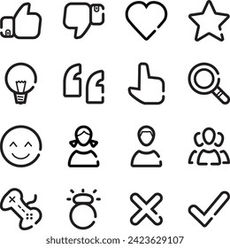 Common Expression Icons and Symbols