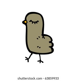 common garden bird cartoon