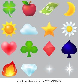Common icon set EPS10 vector