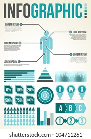 Common Infographic Template with graphs