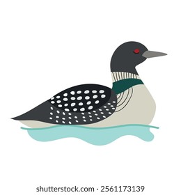 Common loon icon clipart avatar logotype concepte isolated illustration