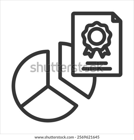 Common Stock Outline Icon Vector Illustration