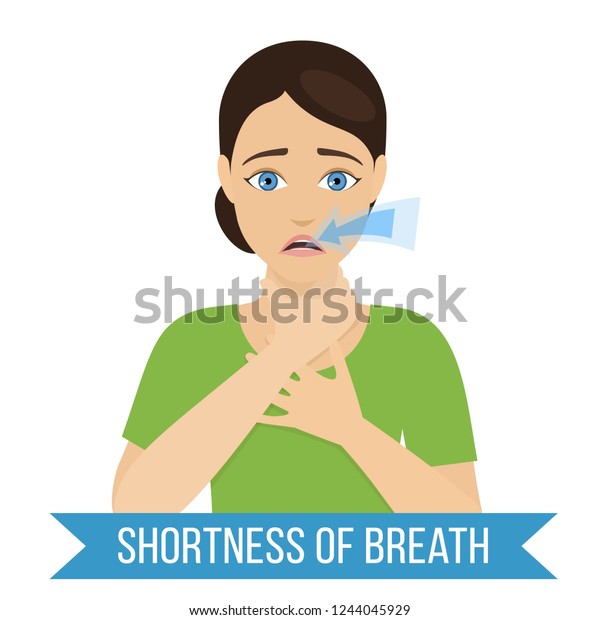 Common Symptom Panic Disorder Shortness Breath Stock Vector (Royalty ...