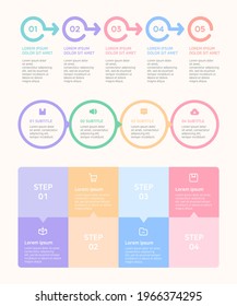 A commonly infographic set available for presentations, workflow layouts, banners, sequencing tables, and information graphs.

