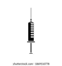 commonly used injection vector icon for doctors to inject drugs in trendy style