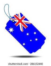 Commonwealth of Australia flag and sale tags.Vectors