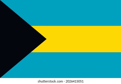 Commonwealth der Bahamas-Flagge Vektorsymbol