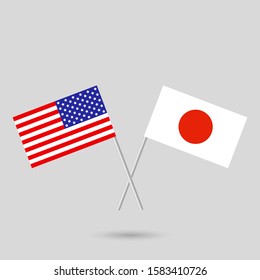 112 Crossed flags_america_japan Images, Stock Photos & Vectors ...