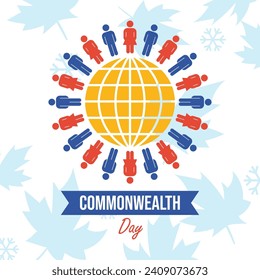Commonwealth Day illustration vector background. Vector eps 10