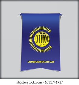 Commonwealth Day Symbolic banner for the calendar event of March