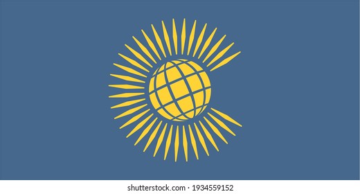 Commonwealth Of Nations Flag On White Background  