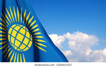 Commonwealth of Nations on background of sky. EPS10 vector
