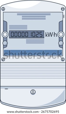 Communal service electricity consumption meter