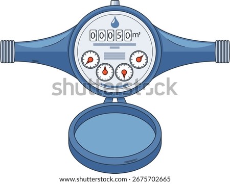 Communal service water distribution meter