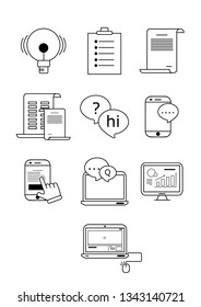 communicaion line icon