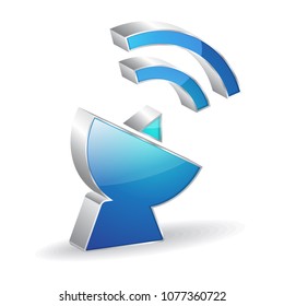 Communicate 3d Glossy Vector Icon Design