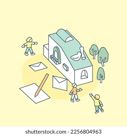 communicate by letter or email