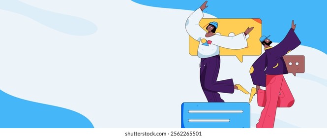 Communicate with consultants flat vector character concept operation hand drawn illustration
