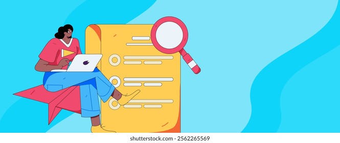 Communicate with consultants flat vector character concept operation hand drawn illustration
