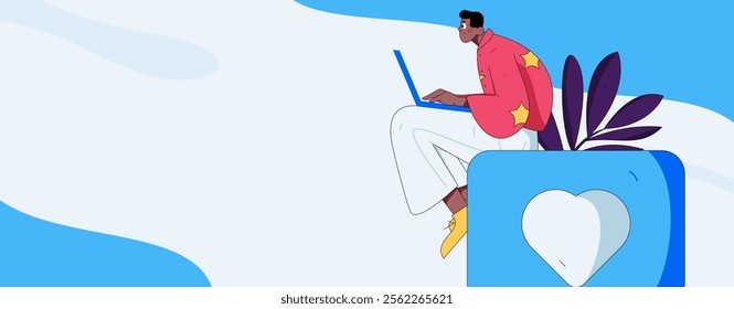 Communicate with consultants flat vector character concept operation hand drawn illustration
