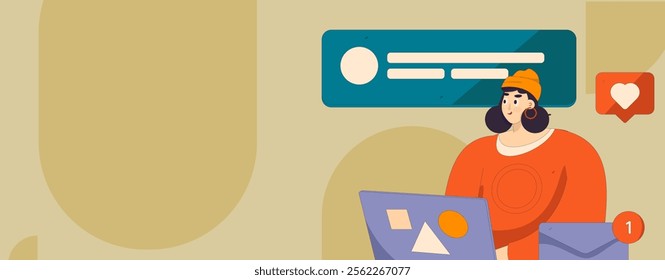 Communicate with consultants flat vector character concept operation hand drawn illustration
