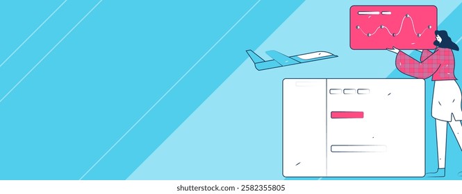 Communicate with consultants flat vector character concept operation hand drawn illustration