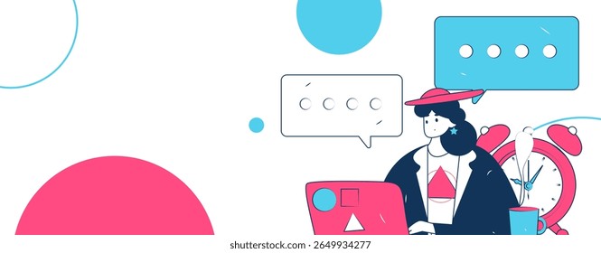 Comunicar-se com consultores vetor plano conceito de caráter operação desenhado à mão ilustração