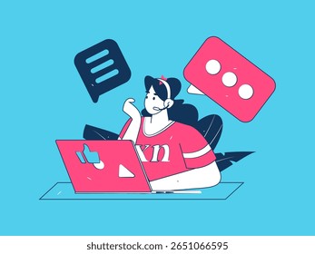 Comunicar-se com consultores vetor plano conceito de caráter operação desenhado à mão ilustração
