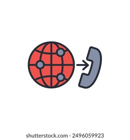 communicate icon. vector.Editable stroke.linear style sign for use web design,logo.Symbol illustration.