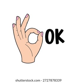 : Communicate positivity and excellence with this high-quality Hand Gesture OK Sign Vector. Featuring a clean and instantly recognizable silhouette of the universal "Okay" sign, this graphic represents approval, success, and agreement. Its minimalist design makes it a versatile asset for modern branding, user interface icons, and instructional graphics.
