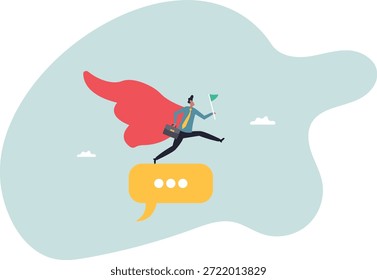 Communicate for success, communication skill, sending message, meeting discussion or advertising message to customer .about a man and his life.
