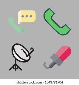 communicate vector icon set